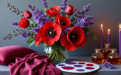 Écarlate et violette : la symbolique et les usages de ces couleurs complémentaires